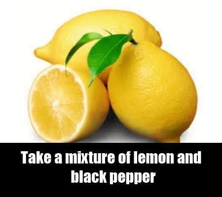 de citron et de poivre noir