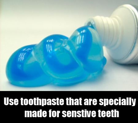 Essayez dentifrice pour dents sensibles