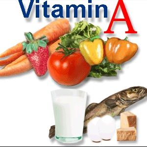 Divers vitamine A des symptômes de carence