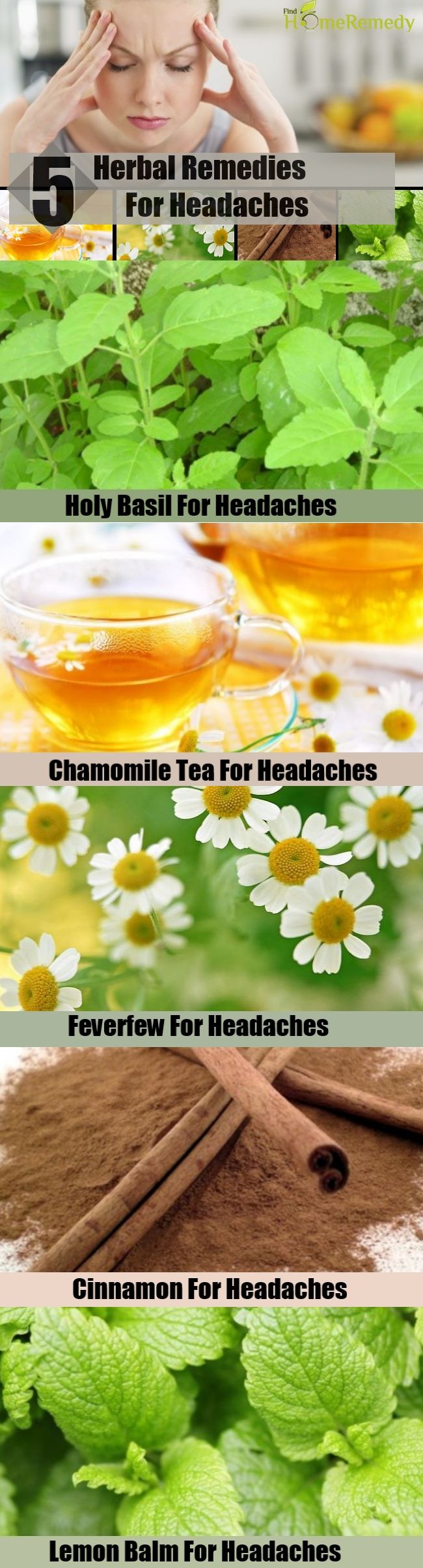 5 Remèdes naturels pour les maux de tête