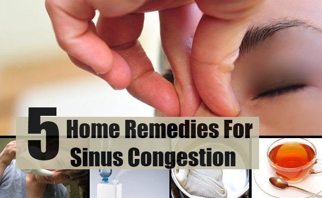 5 Accueil recours pour la congestion des sinus