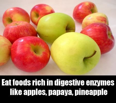 Mangez des aliments riches en enzymes digestives