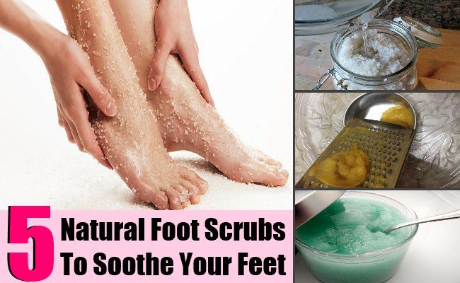5 Scrubs naturel du pied pour apaiser vos pieds