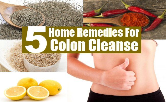 5 remèdes maison naturels pour Colon Cleanse