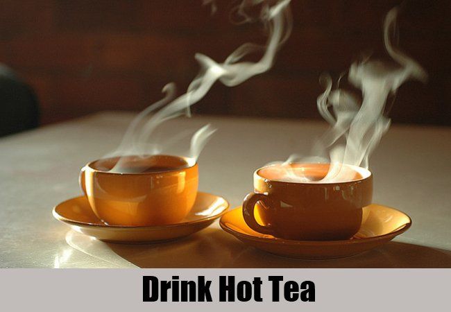 Buvez du thé chaud