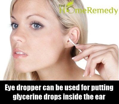 La glycérine pour la suppression cire d'oreille