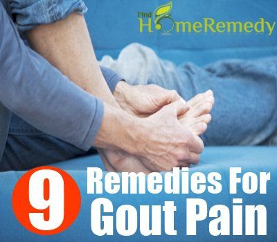 9 Accueil recours pour la douleur de la goutte