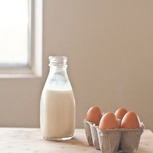 le lait, les œufs