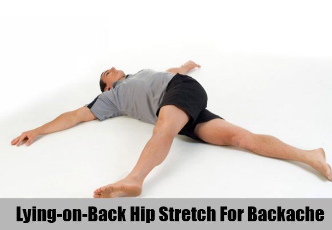 Allongé sur-Retour Hip stretch