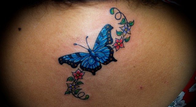 Papillon Tatoo Conception For Girls