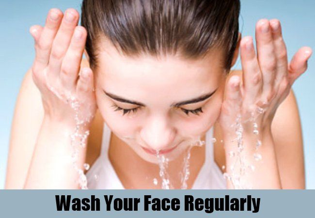 Lavez votre visage régulièrement