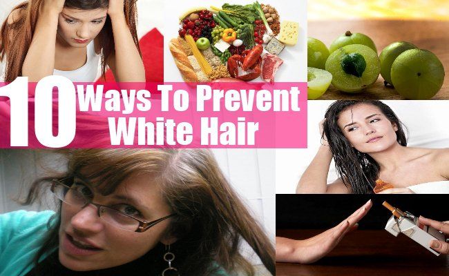 10 façons de prévenir les cheveux blancs