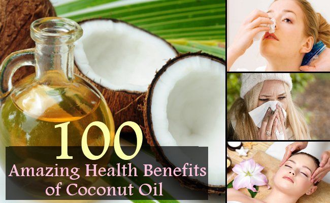 100 prestations de santé étonnants d'huile de noix de coco
