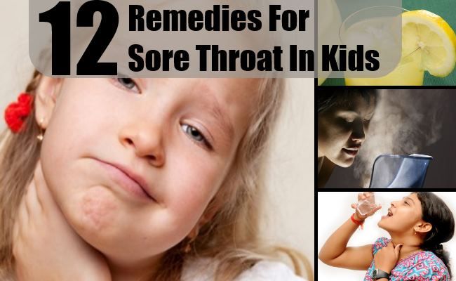 12 Accueil recours pour les maux de gorge chez les enfants