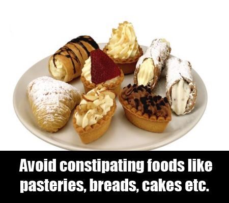 éviter les aliments constipants