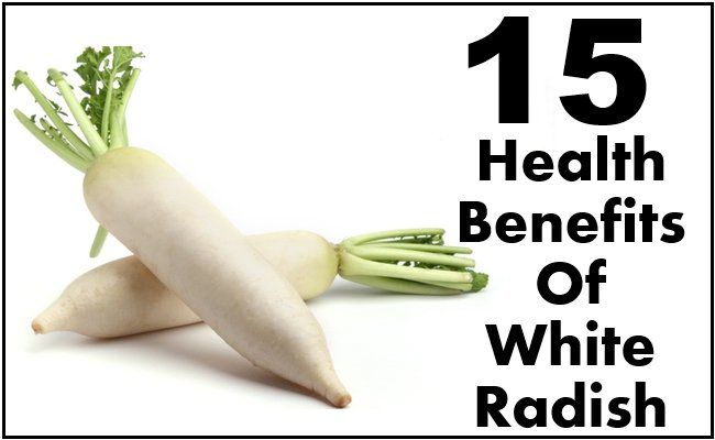15 prestations de santé de radis blanc