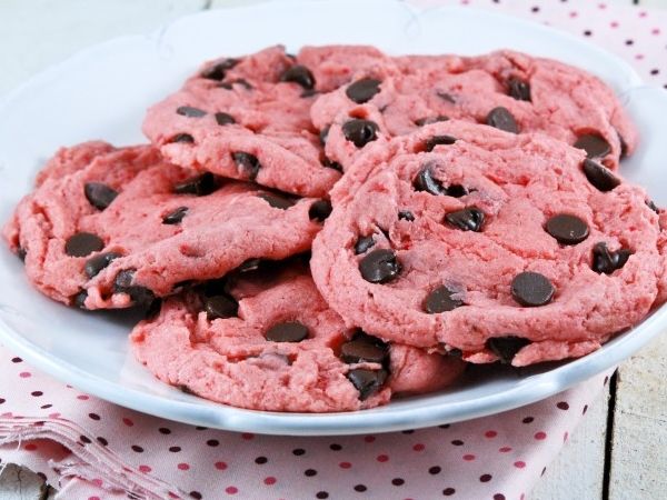 Strawberry fouet les cookies