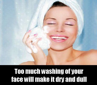 Ne jamais laver votre visage