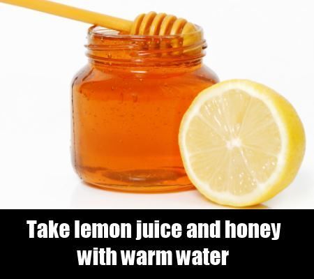 Jus de citron et le miel