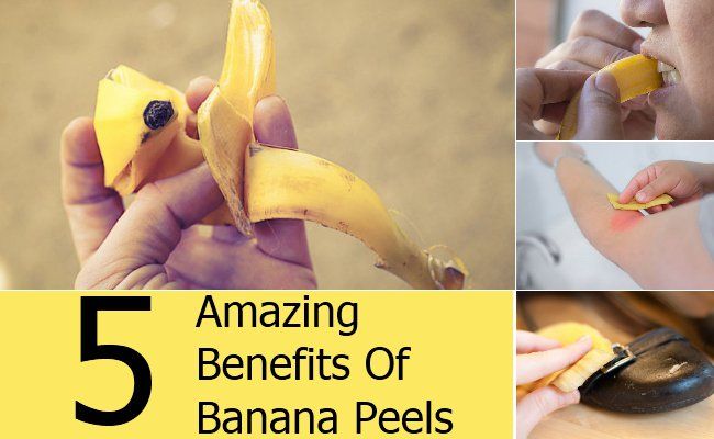 Amazing avantages de peelings Banana