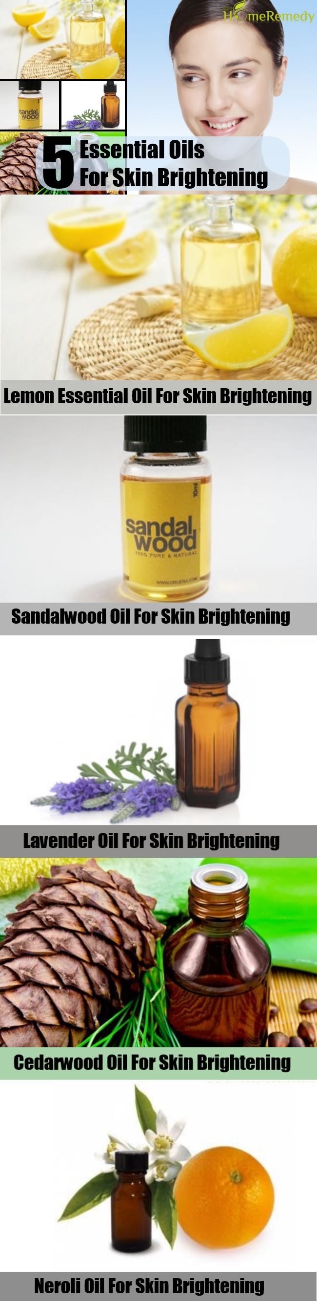 5 huiles essentielles pour éclaircissant de la peau