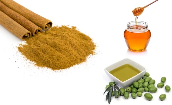Utilisez cannelle en poudre, le miel et l'huile d'olive