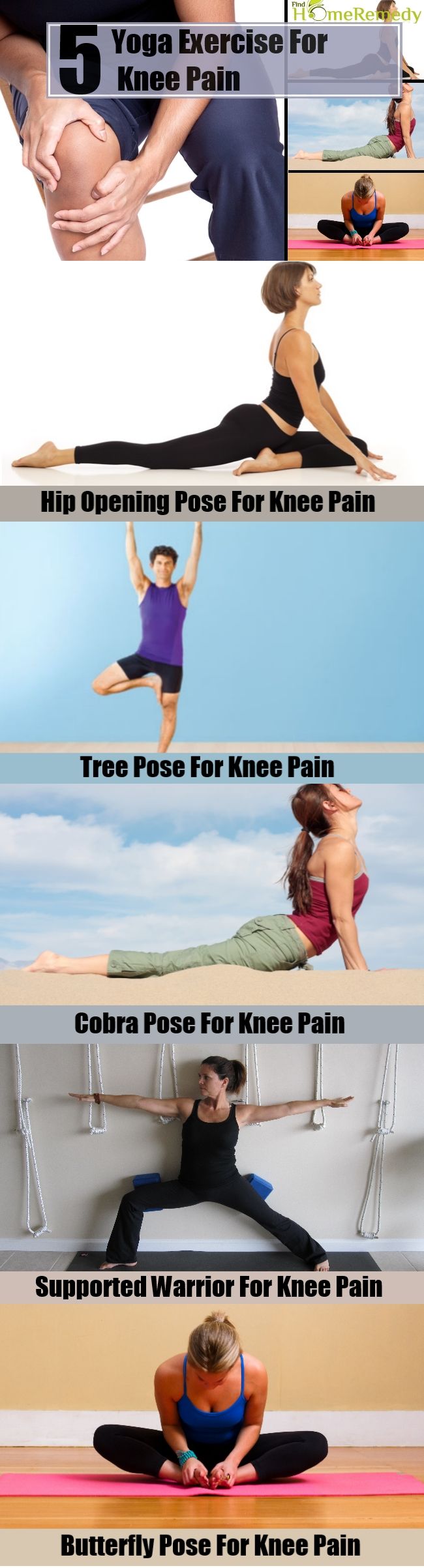 5 Exercice de yoga Pour Knee Pain