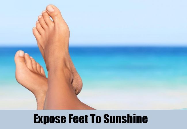 Exposer pieds au soleil