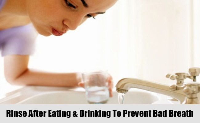 Rincer après manger et boire