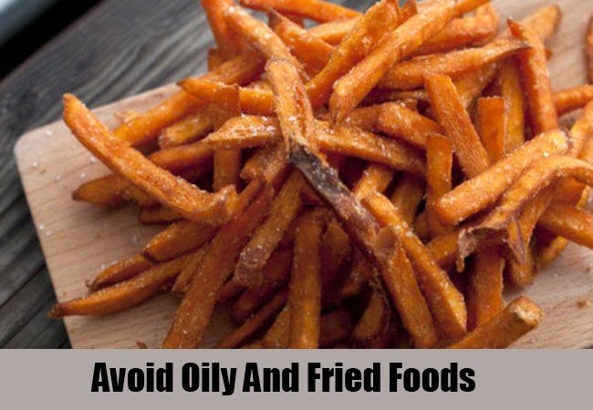 Évitez les aliments gras et frits
