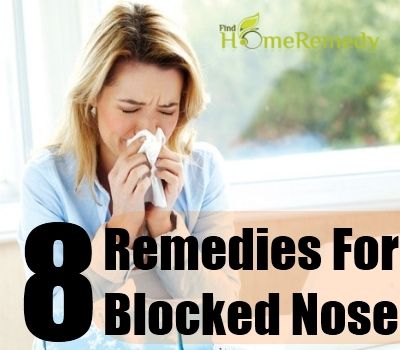 Remèdes efficaces à domicile pour le nez bouché
