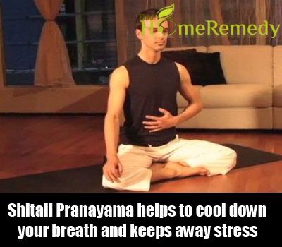 Shitali pranayama