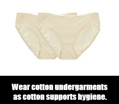 Les sous-vêtements de coton