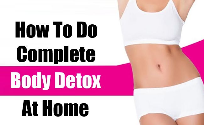 Remplissez Body Detox à la maison