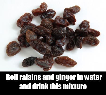 raisins secs et gingembre