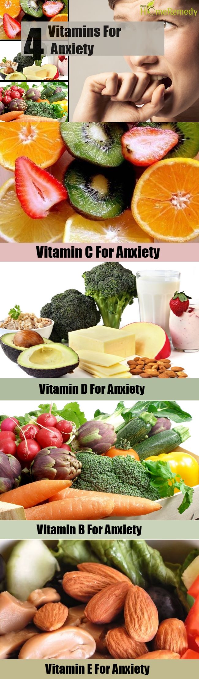 4 Vitamines pour l'anxiété