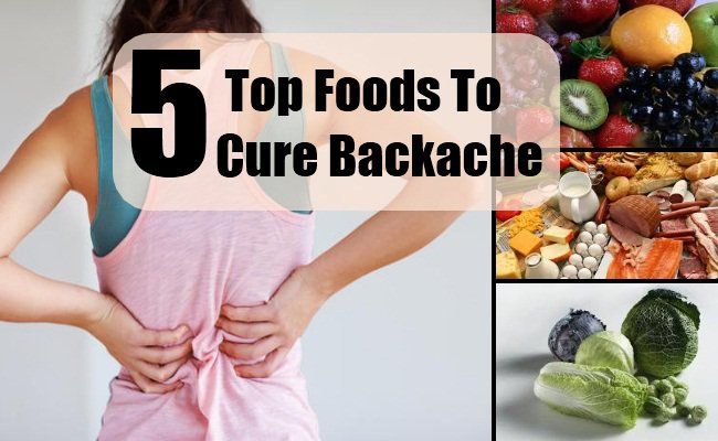 Top 5 des aliments pour guérir les maux de dos