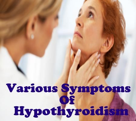 Divers symptômes de l'hypothyroïdie
