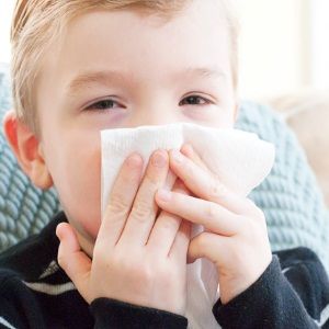 écoulement nasal chez les enfants