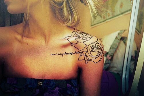 Rose Tattoo design pour les filles